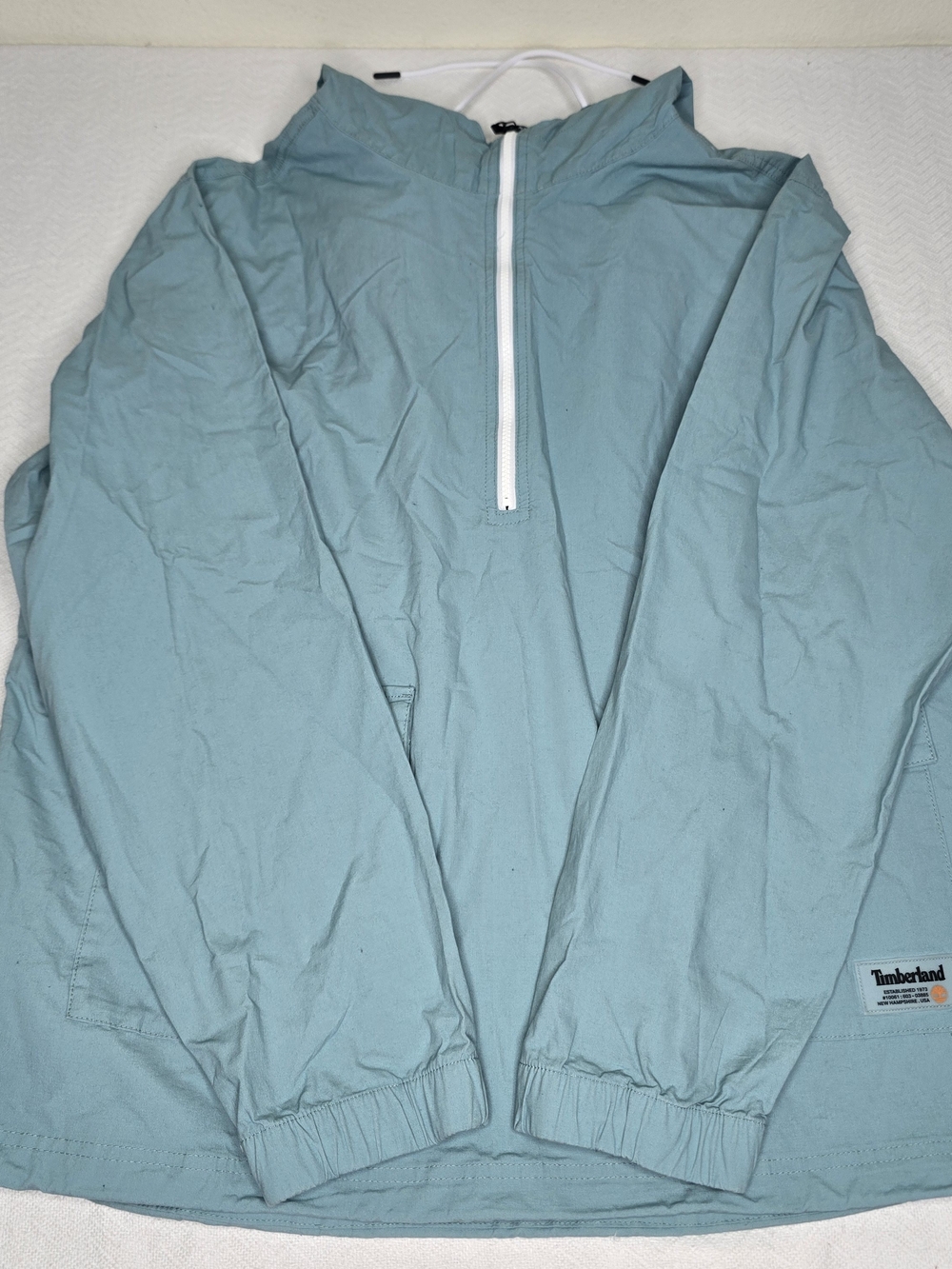 Timberland Men’s Light Blue Pullover Anorak Jacket
